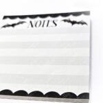 18767 bats grey notes mini gothic notepad 3