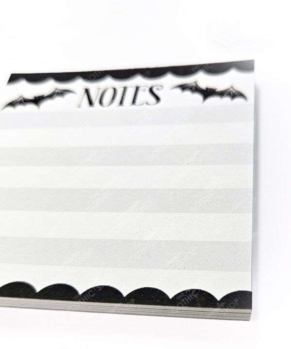 18767 bats grey notes mini gothic notepad 3