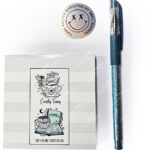 18767 bats grey notes mini gothic notepad 4