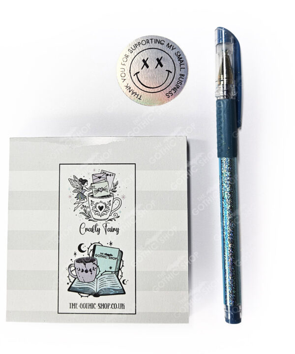 18767 bats grey notes mini gothic notepad 4