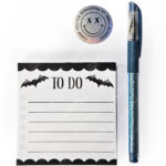 18769 bats grey to do mini gothic notepad 1