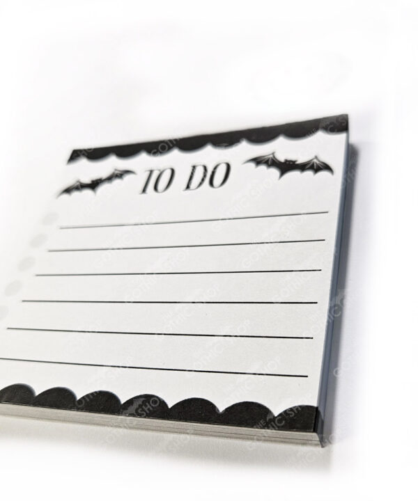 18769 bats grey to do mini gothic notepad 2