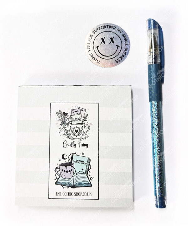 18769 bats grey to do mini gothic notepad 3
