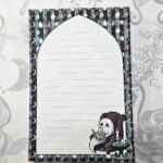 haunted library ghostie readers a6 gothic notepad stationery