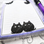 18773 bat cats gothic notepad 3