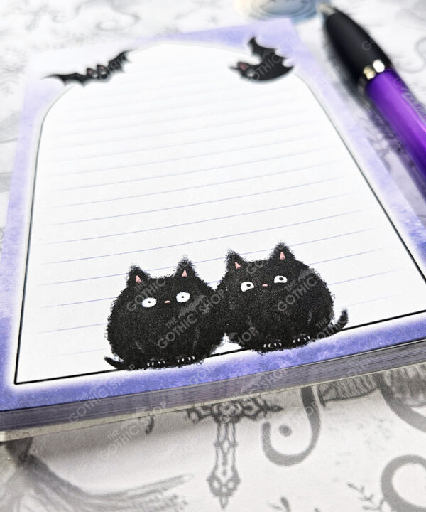 18773 bat cats gothic notepad 3