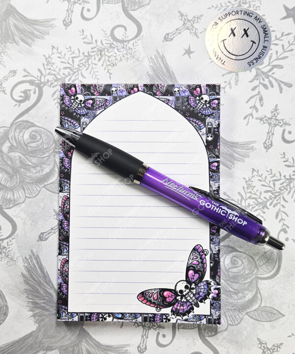 18774 moth gothic notepad 1