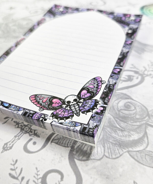 18774 moth gothic notepad 3