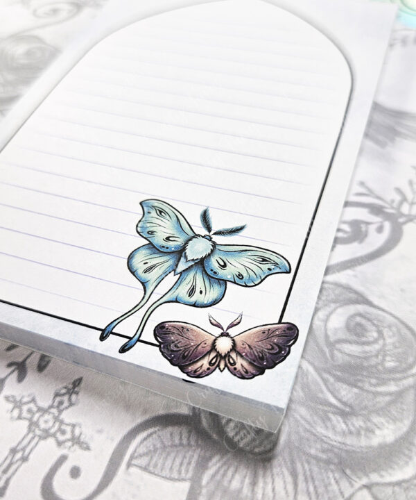 18775 moth gothic notepad 3