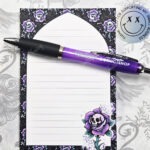 18776 skull rose gothic notepad 4