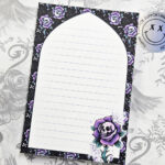 18776 skull rose gothic notepad 5