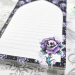 18776 skull rose gothic notepad 6
