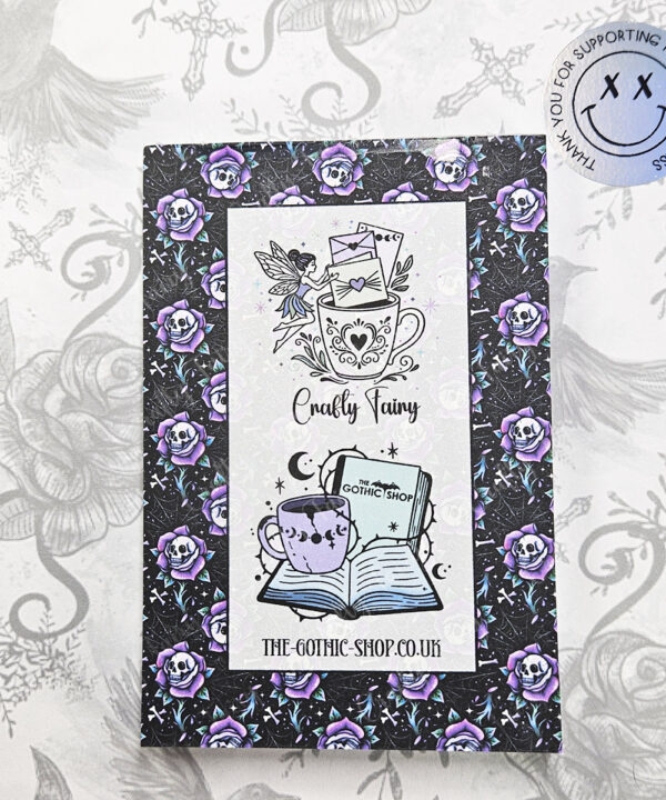 18776 skull rose gothic notepad 7
