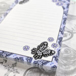18777 skull butterfly gothic notepad 3