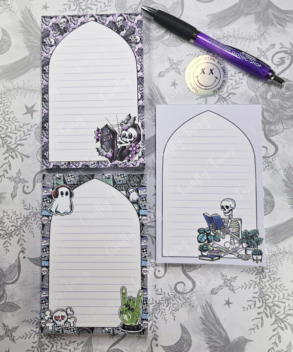 18778 emo gothic notepad 1