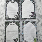 rock on emo ghosties a6 gothic notepad stationery