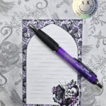 18779 skull coffin gothic notepad 1