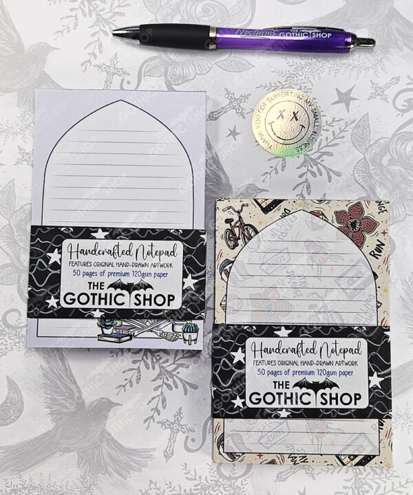 18780 skeleton reader gothic notepad 5