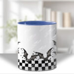 18784 personalised bats checkered gothic mug 3