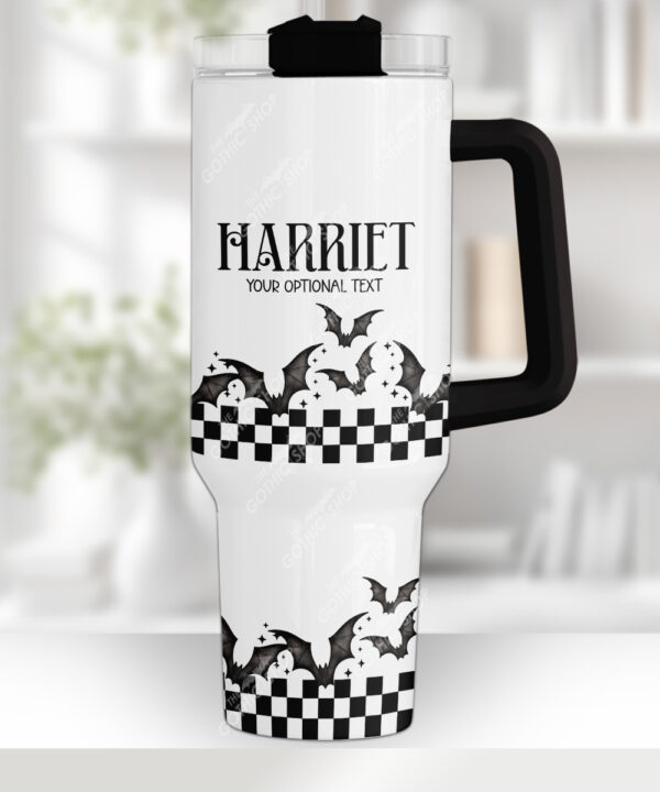 18787 personalised bats checkered gothic stanley cup 1