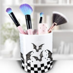 18792 personalised bats checkered gothic pen pot 2