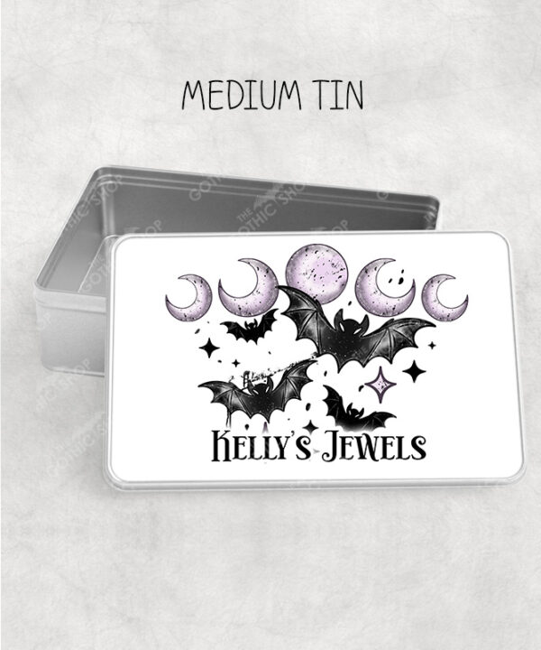 18798 personalised bats moons gothic storage tins 1