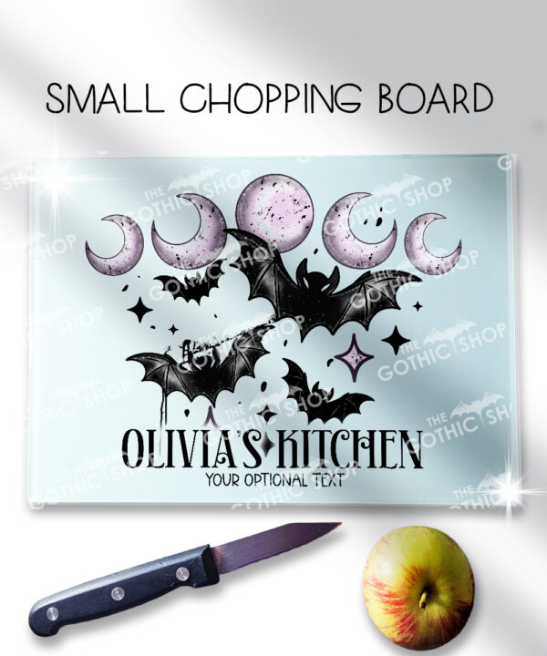 18799 personalised bats moons gothic chopping board 1
