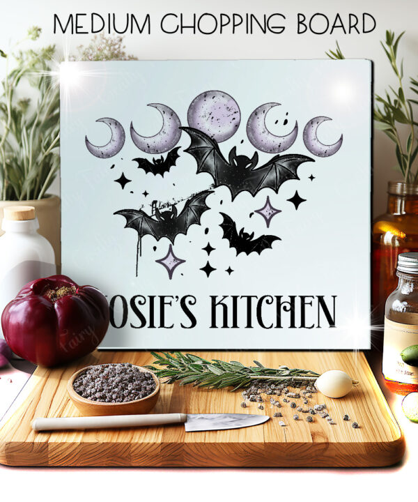 18799 personalised bats moons gothic chopping board 3