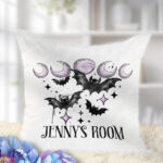 18801 personalised bats moons gothic cushion 1