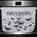 18802 personalised bats moons gothic towel 1