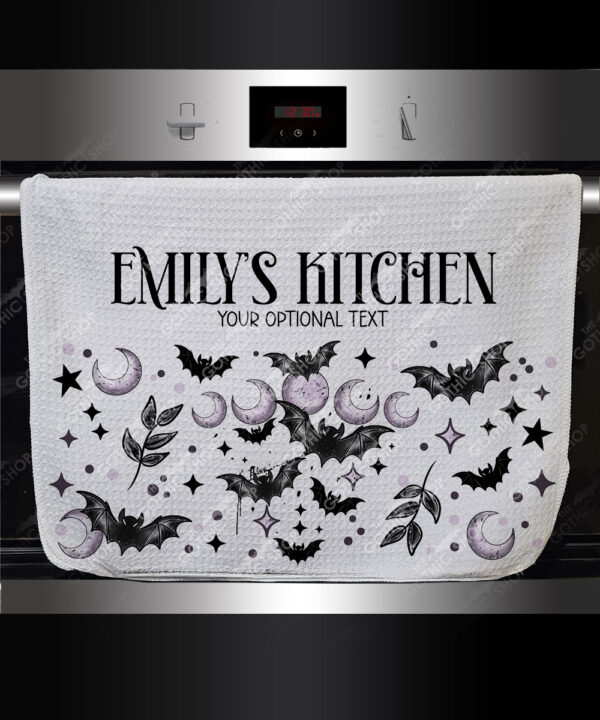18802 personalised bats moons gothic towel 1