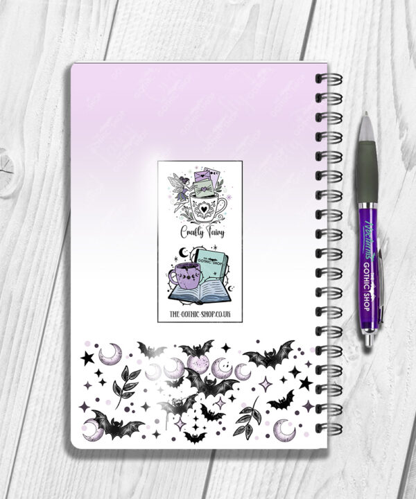 18803 personalised bats moons a5 notebook 2