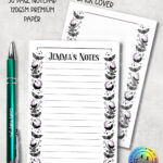 18804 personalised bats moons a6 notebook 1