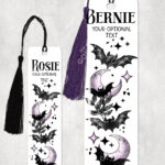 18806 personalised bats moons gothic bookmarks 2