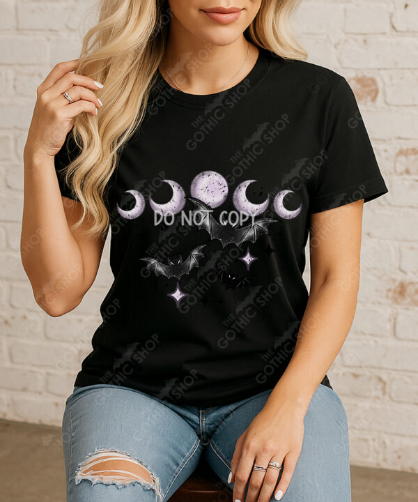 bats & purple moons unisex gothic t shirt