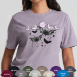 bats & purple moons unisex gothic t shirt