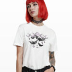 bats & purple moons unisex gothic t shirt