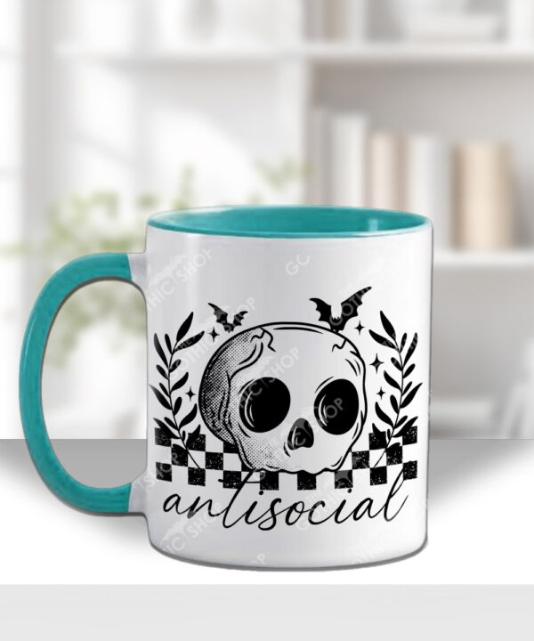 18815 antisocial skull gothic mug 2