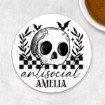 18816 antisocial skull gothic coaster 1