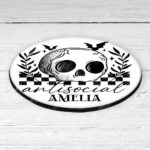 18816 antisocial skull gothic coaster 2