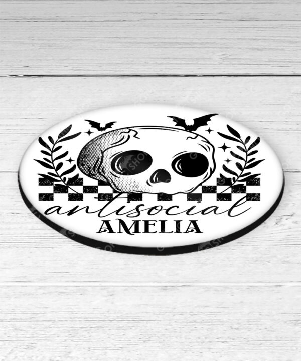 18816 antisocial skull gothic coaster 2