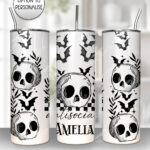 18818 antisocial personalised skull gothic shimmer tumbler 1