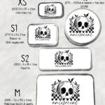 18820 antisocial personalised skull gothic storage tin 2