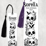 18827 antisocial personalised skull gothic bookmark 2