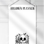 18828 antisocial personalised skull gothic planner 1