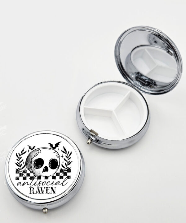18830 antisocial personalised skull gothic pill box 2