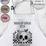 18834 antisocial personalised skull gothic apron 1
