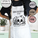 18834 antisocial personalised skull gothic apron 2