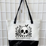 18835 antisocial skull gothic tote bag 1