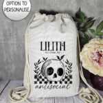 18836 antisocial skull gothic drawstring bag 1